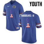 Youth Florida Gators #1 Vernon Hargreaves III NCAA Nike Blue USA Flag Fashion Authentic Stitched College Football Jersey FLQ1262LT